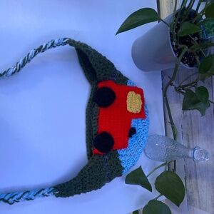 Kids Hand crocheted train hat